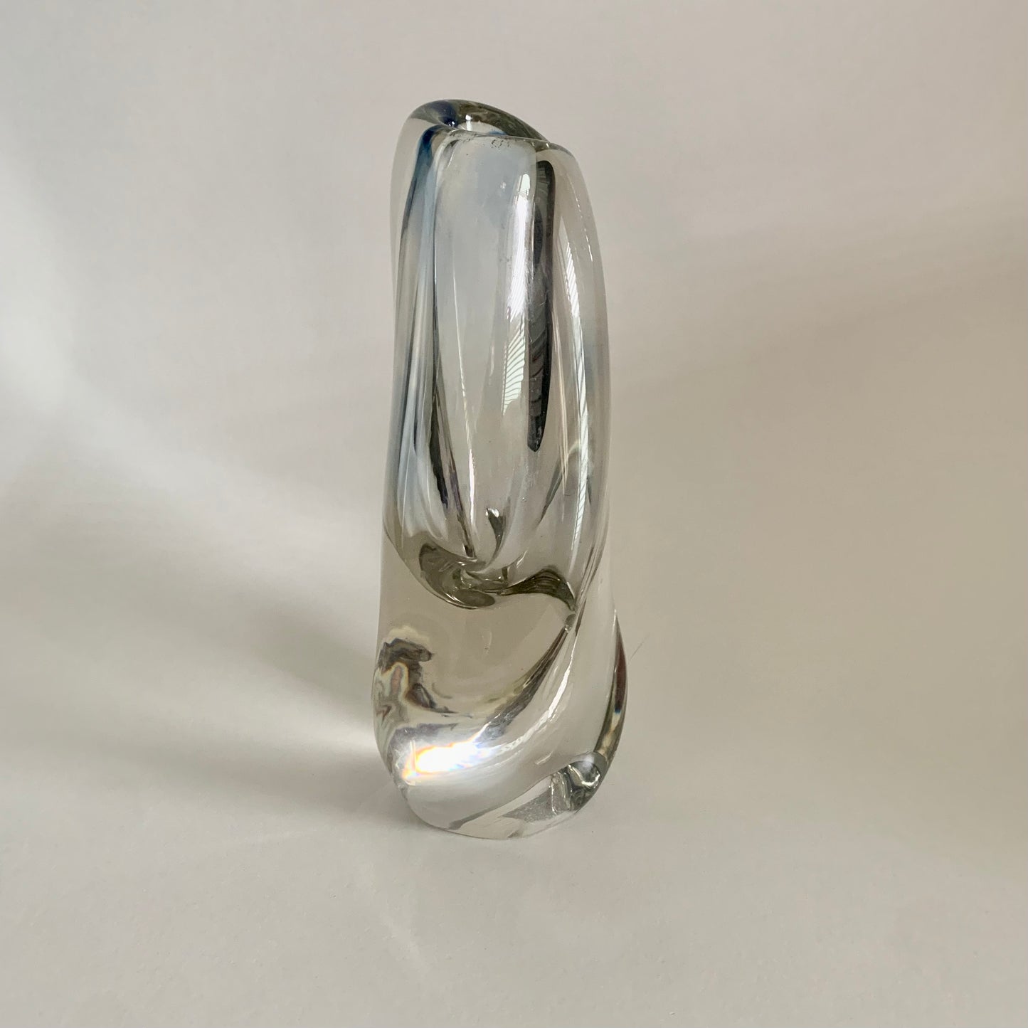 Glasvase von Josef Rozínek für Nový Bor Glassworks, 1960er Jahre