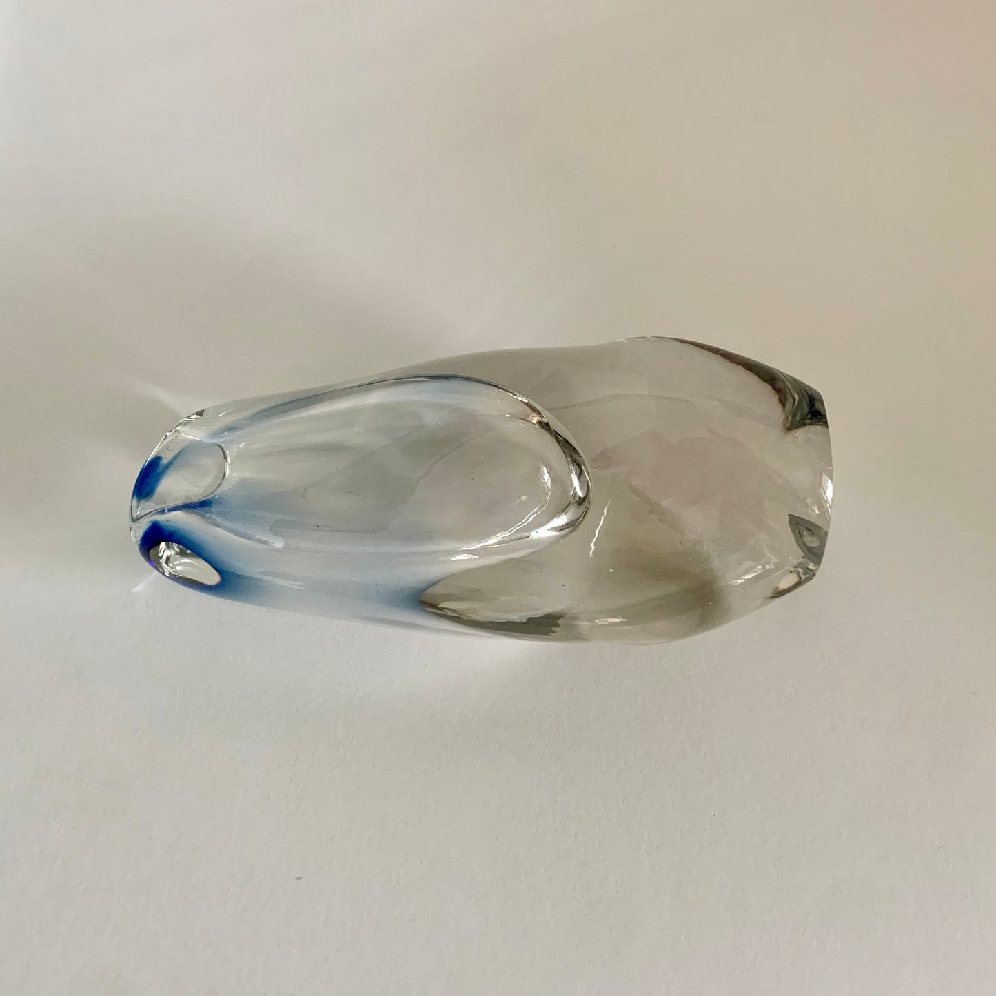 Glasvase von Josef Rozínek für Nový Bor Glassworks, 1960er Jahre