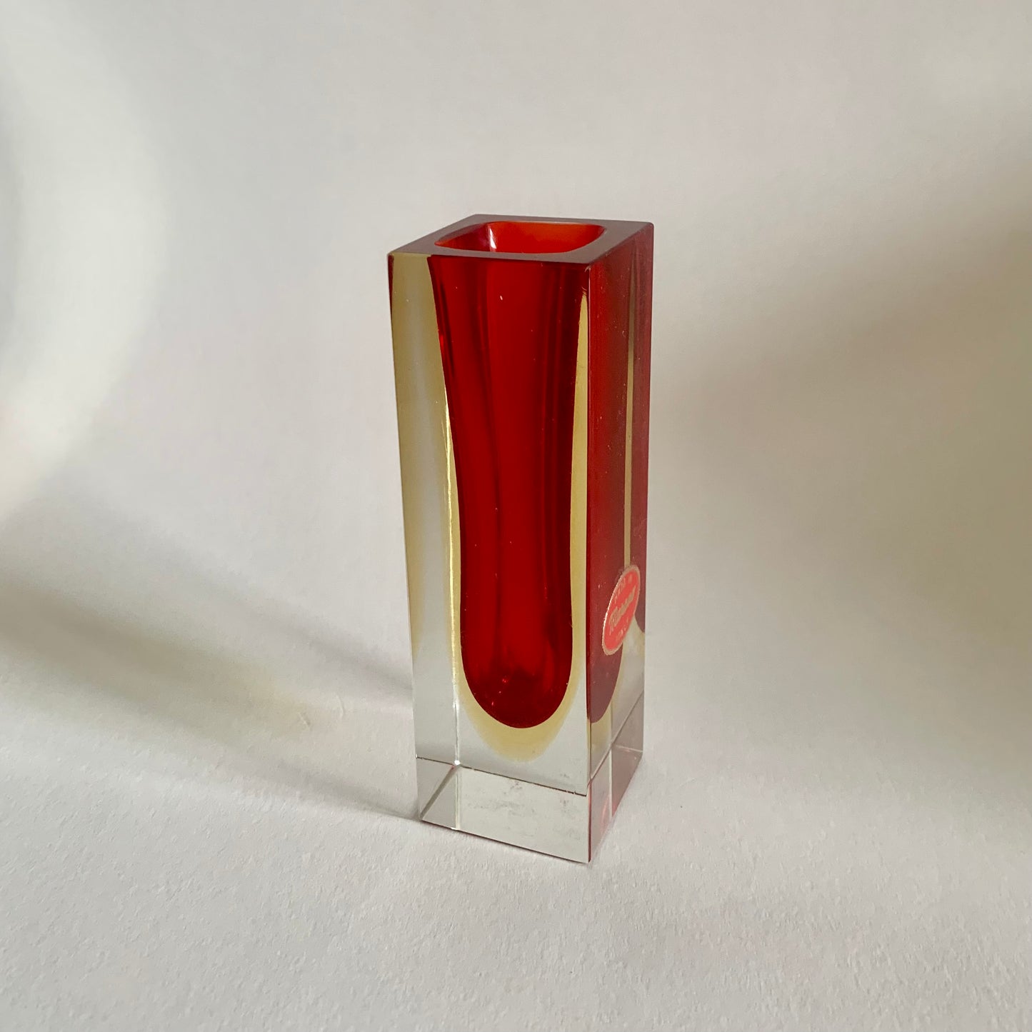 Vase von F. Poli für Murano, Italien, 1970er Jahre