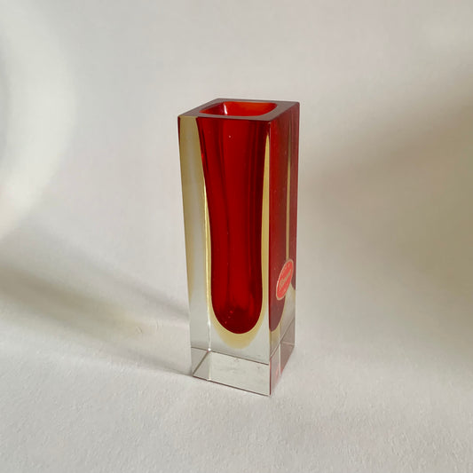 Vase von F. Poli für Murano, Italien, 1970er Jahre