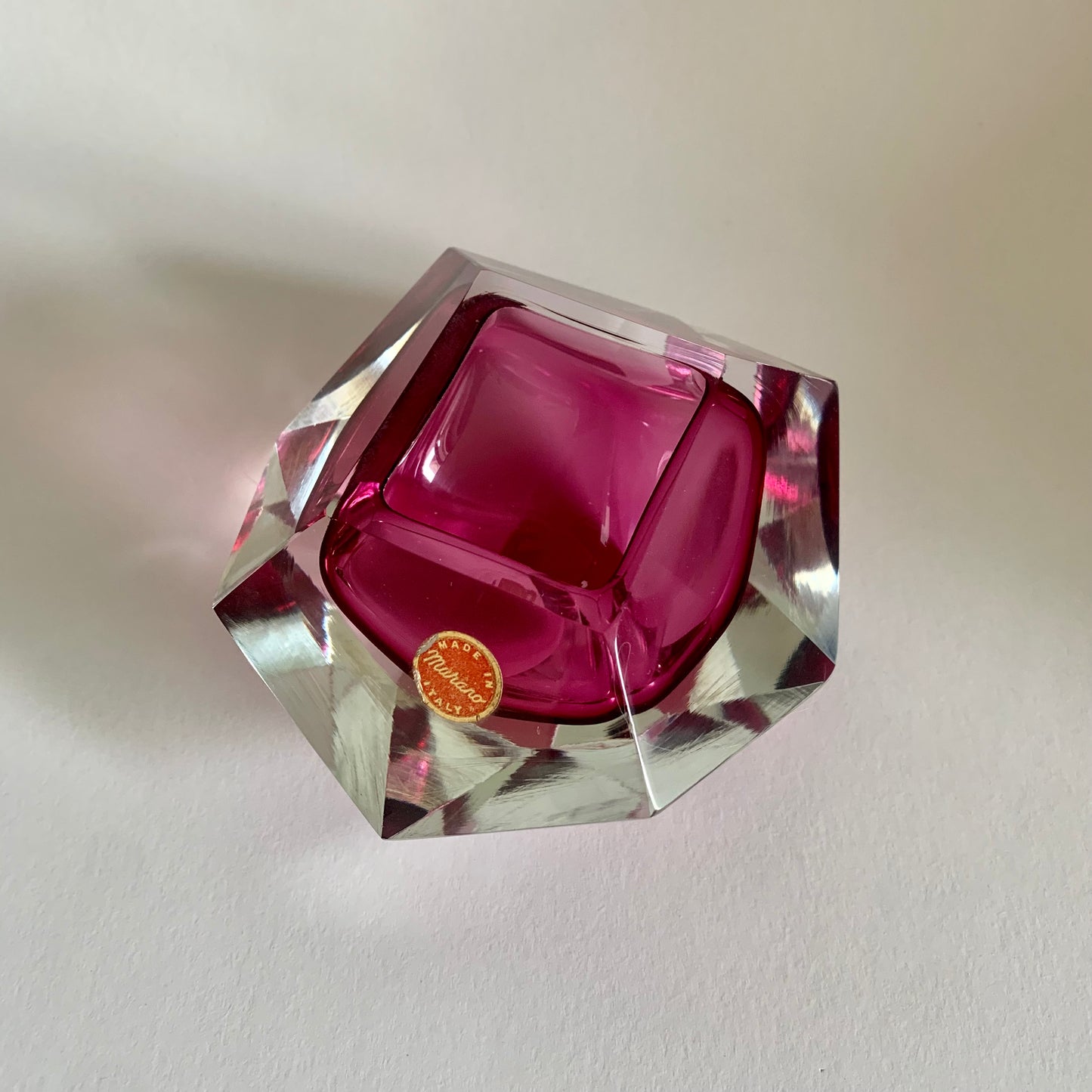 Aschenbecher von F. Poli für Murano, Italien, 1960er Jahre