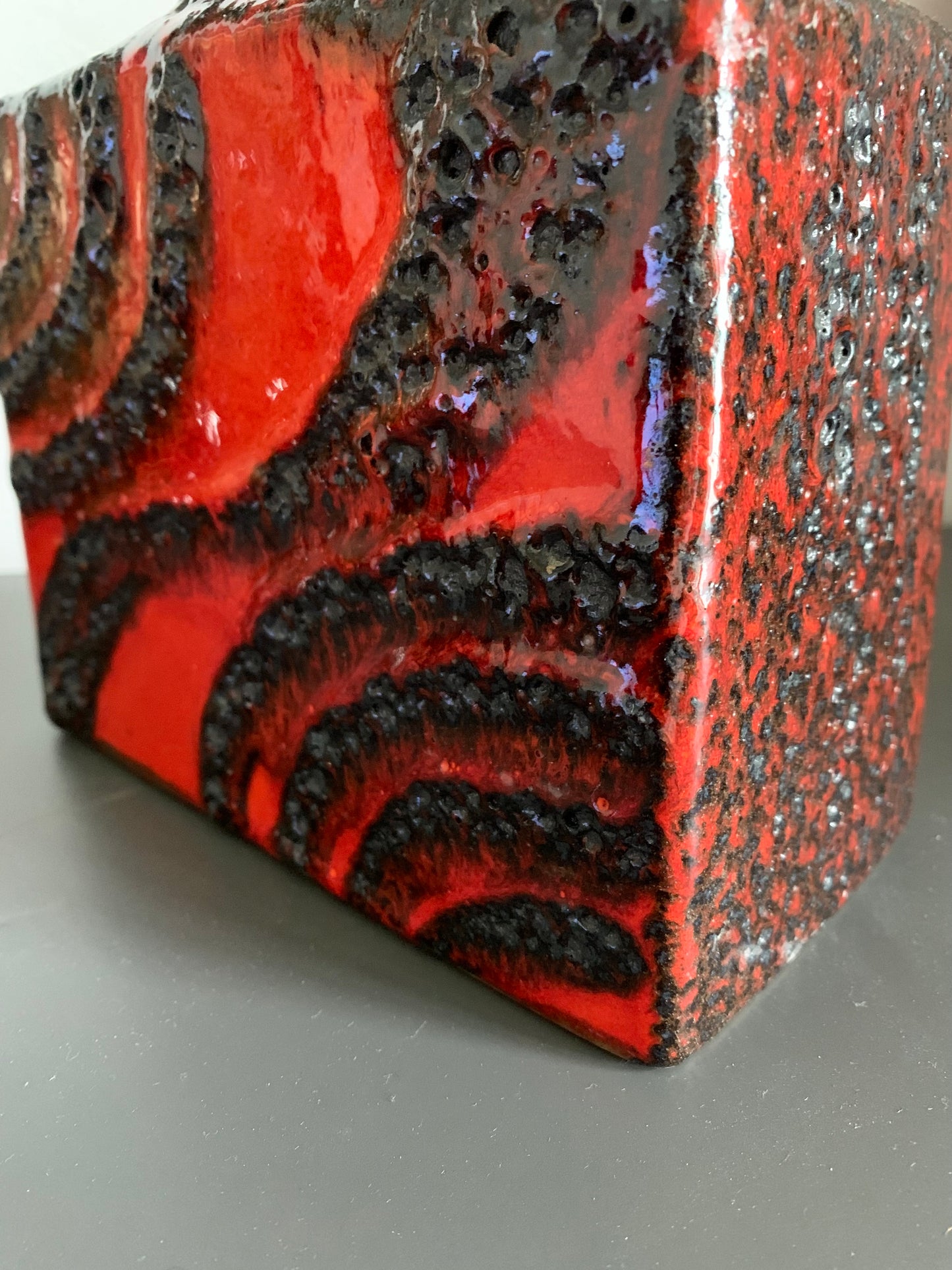 Keramikvase Fat Lava, 1970er Jahre