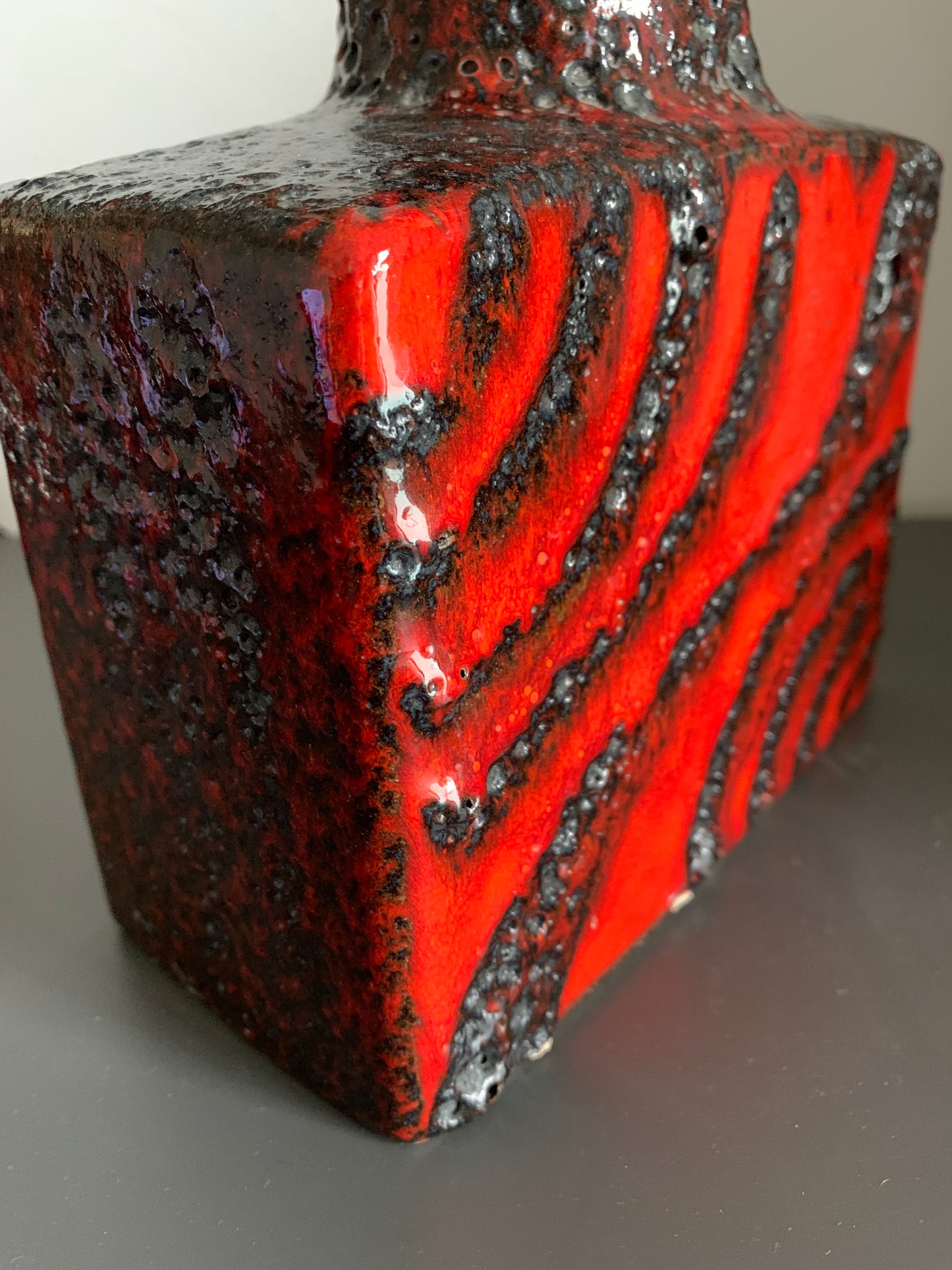 Keramikvase Fat Lava, 1970er Jahre