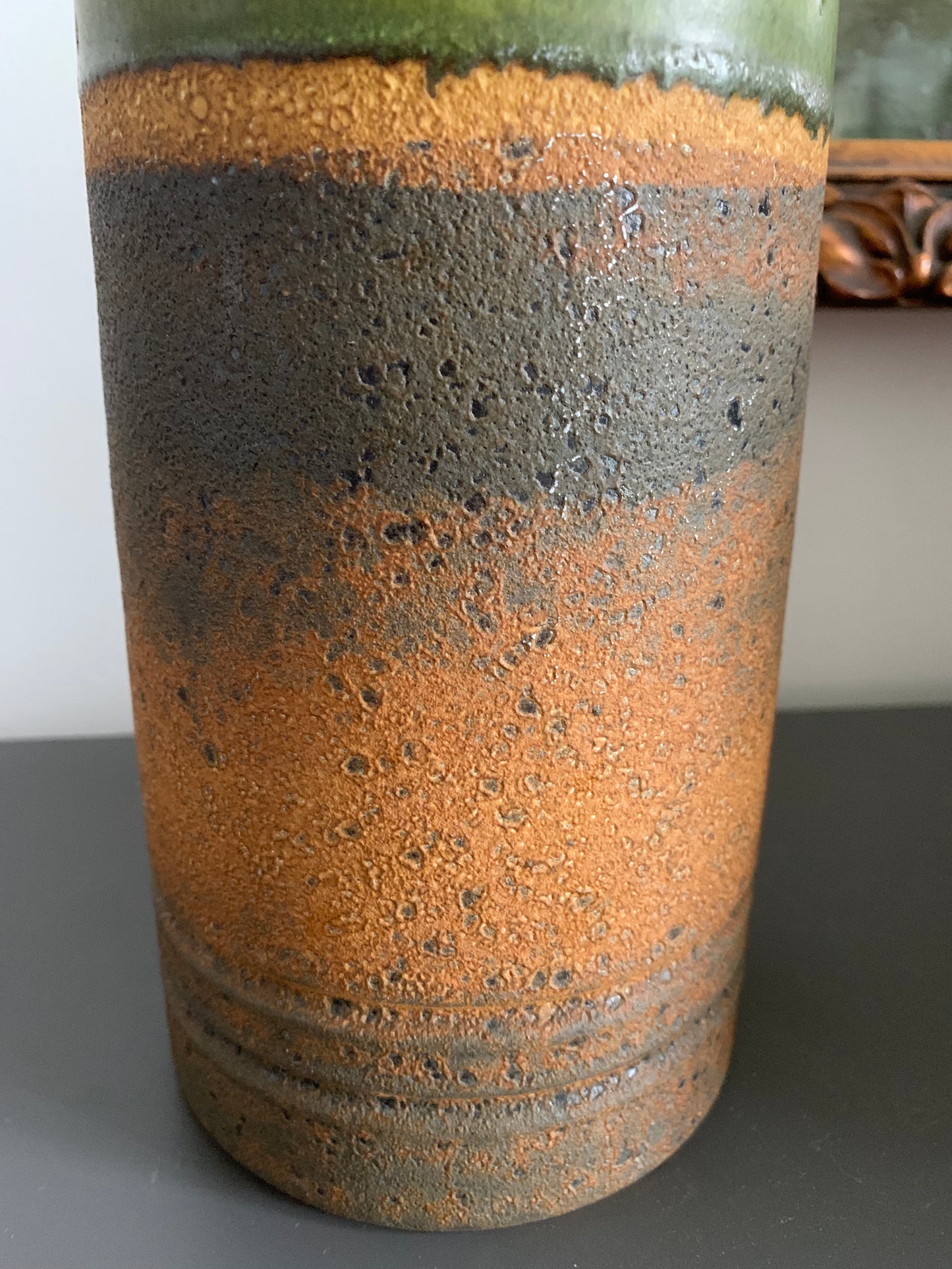 Keramikvase Fat Lava, West Germany, 1970er Jahre