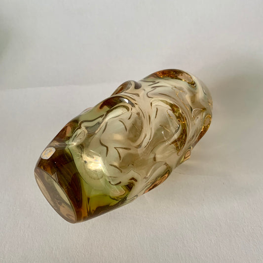 Vintage Glasvase von Jan Beranek für Skrdlovice, Tschechoslowakei, 1960er Jahre