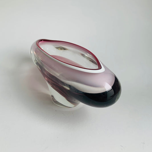 Glasschale von Chribska Sklarna, 1960er Jahre