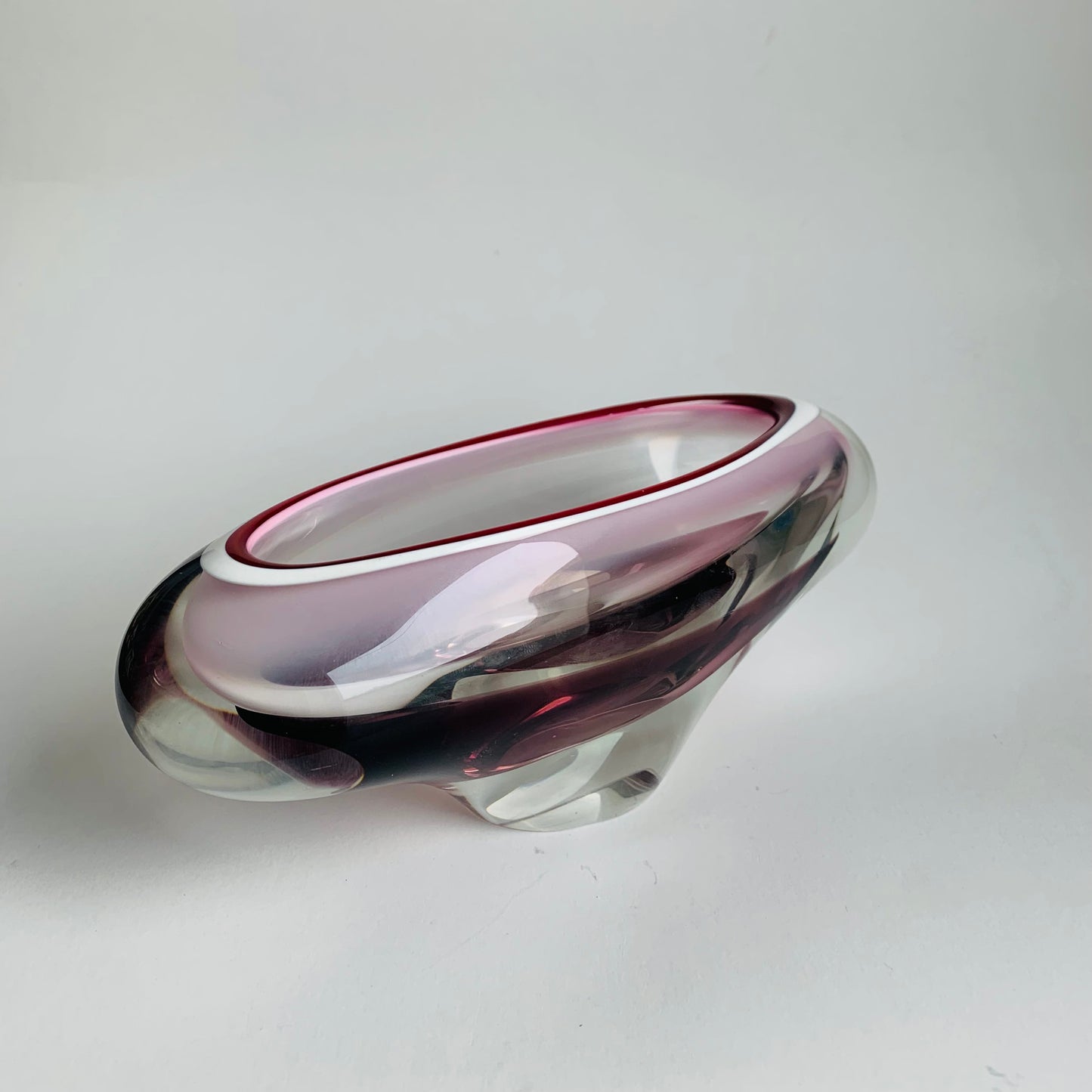 Glasschale von Chribska Sklarna, 1960er Jahre