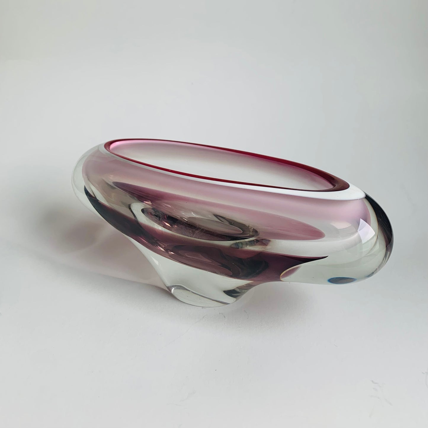 Glasschale von Chribska Sklarna, 1960er Jahre