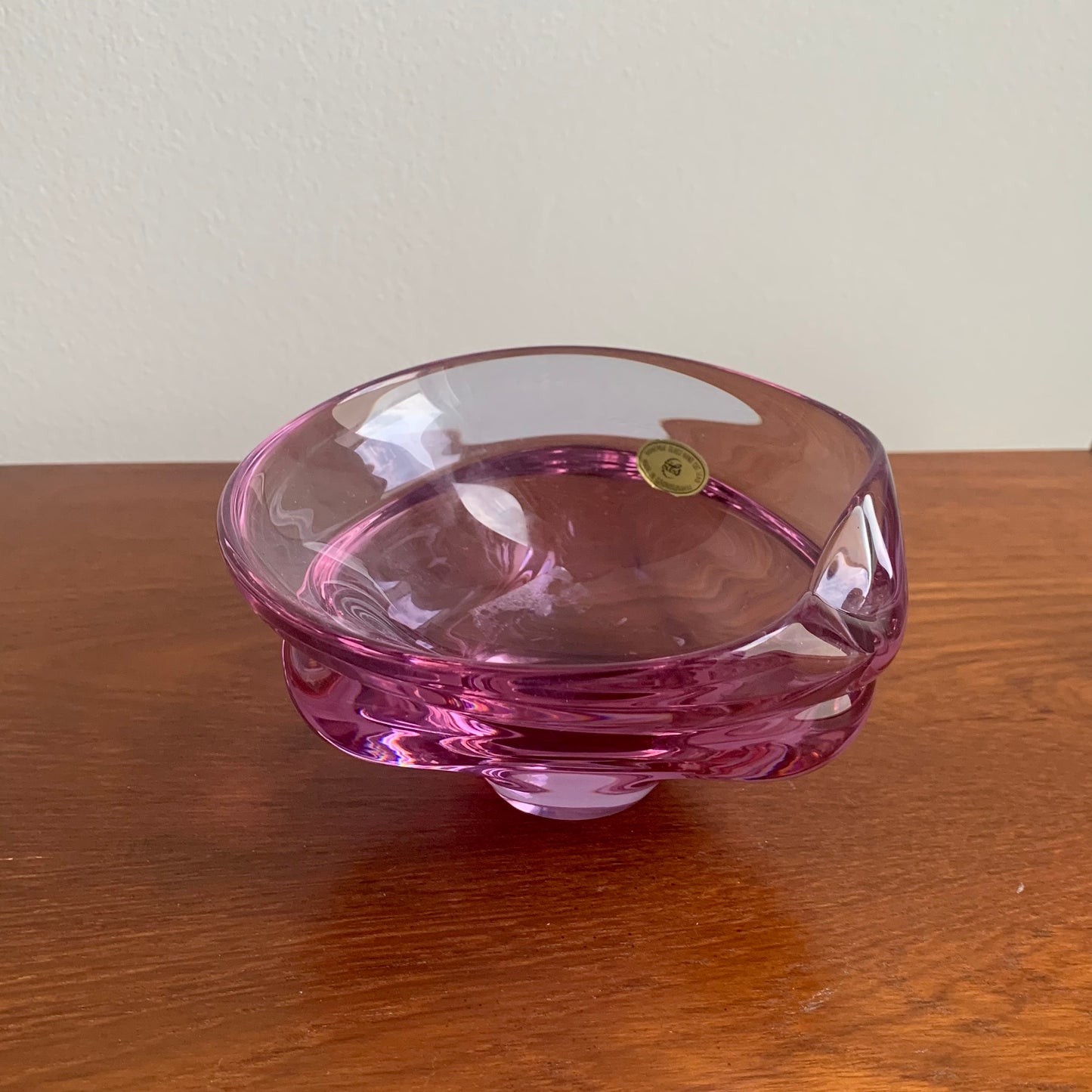 Bohemia Glass Schale, 1970er Jahre