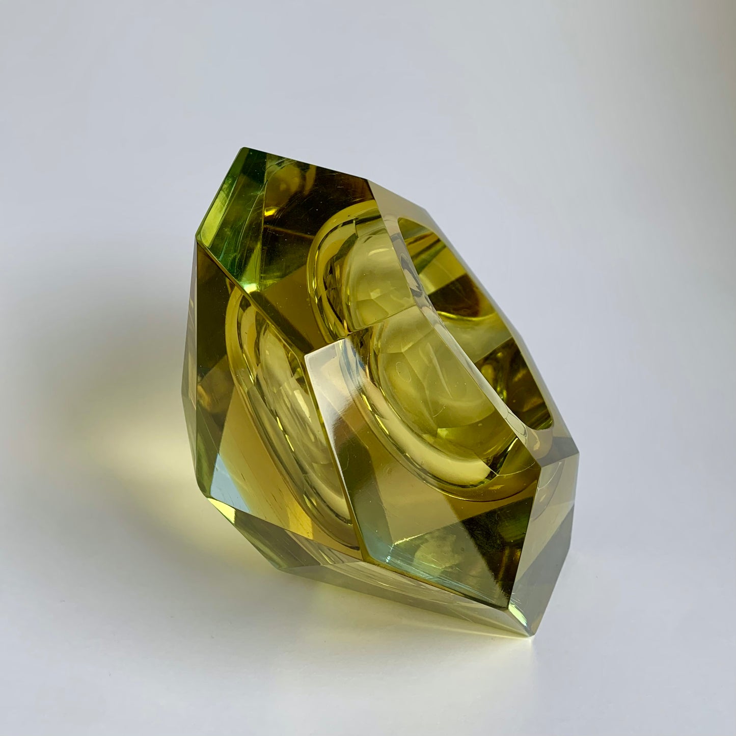 Flavio Poli Murano Glasschale, 1960er Jahre
