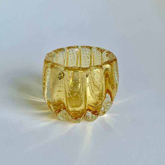 Murano-Glasschale in Gelb