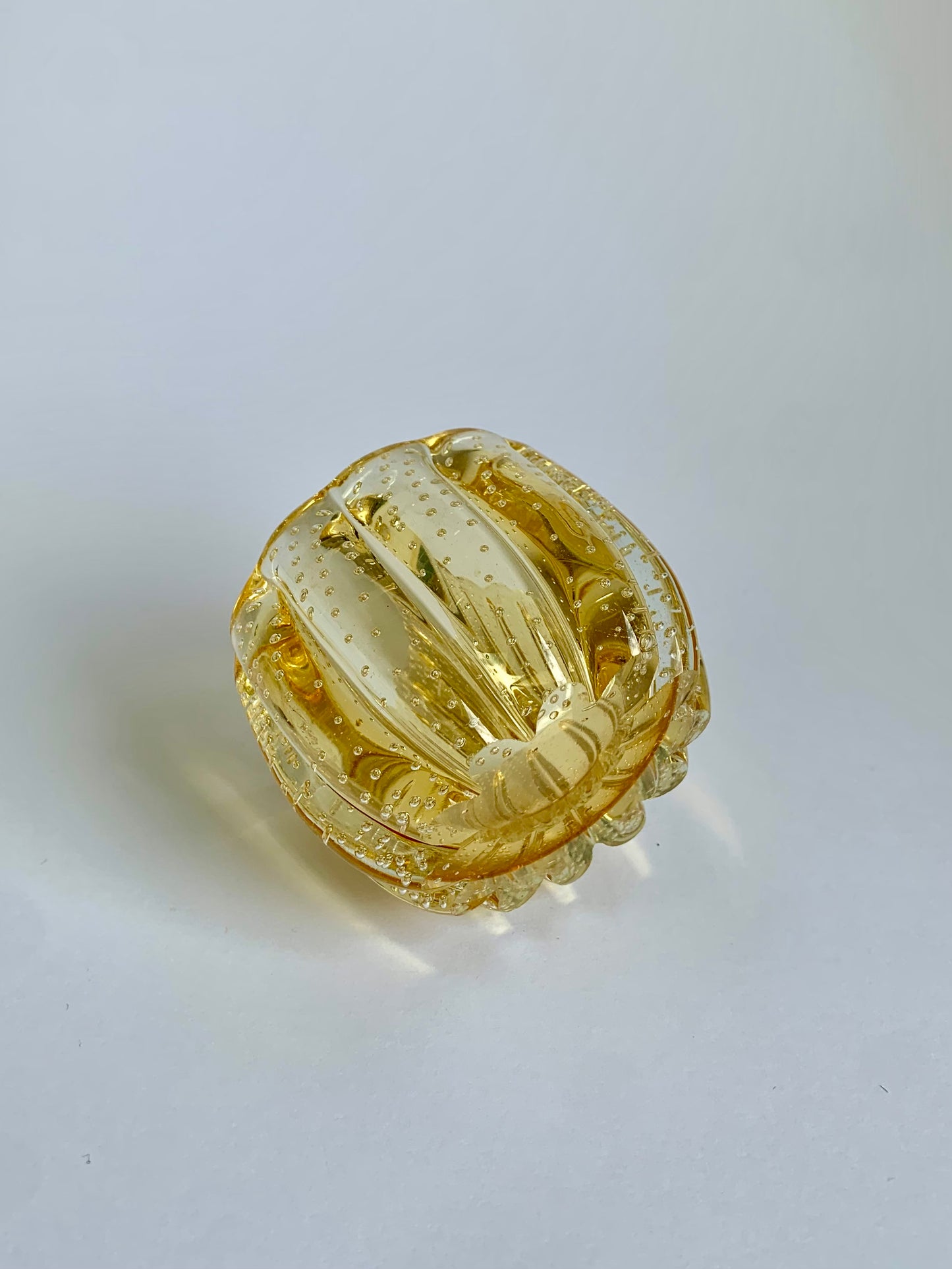 Murano-Glasschale in Gelb