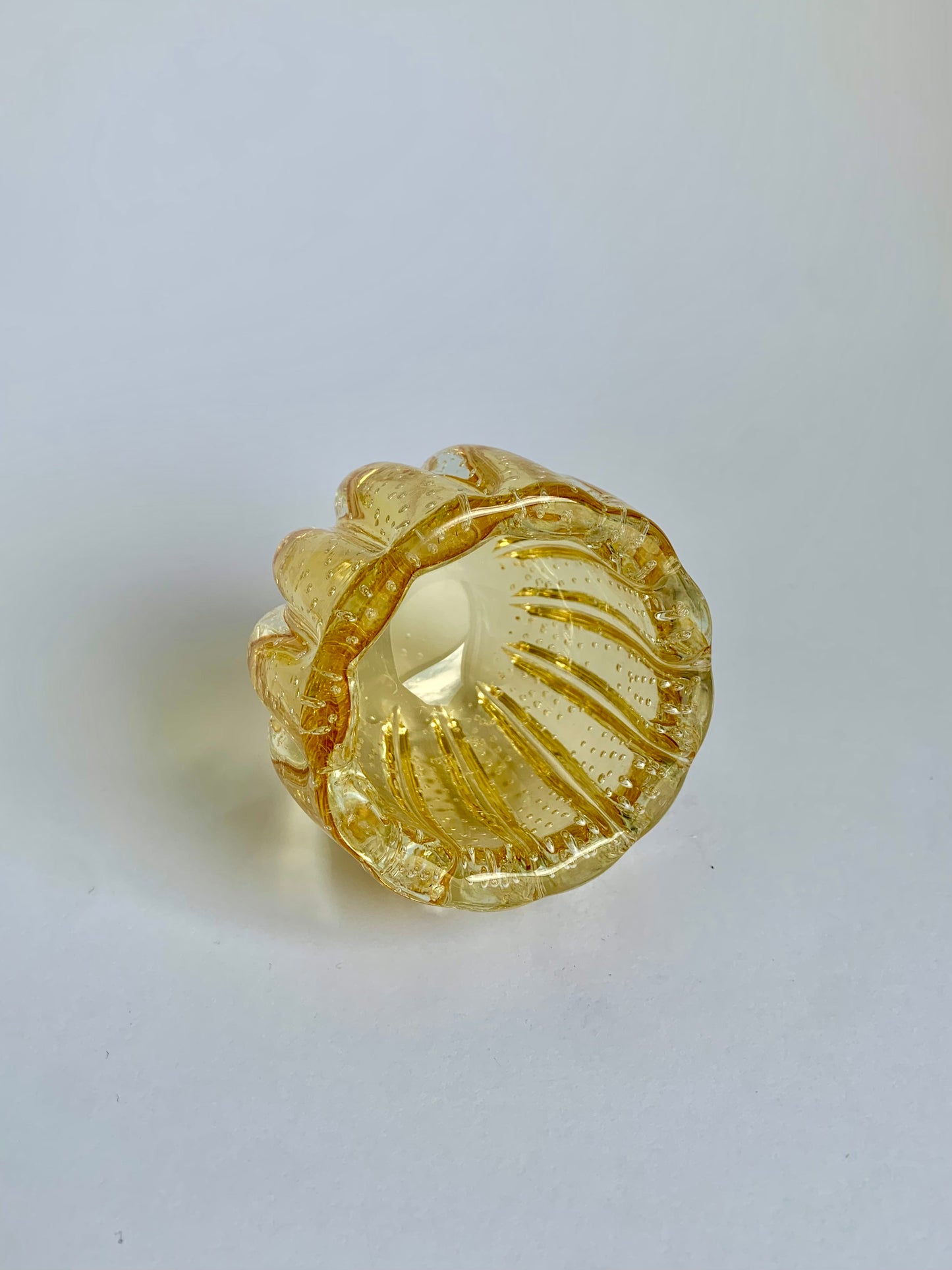 Murano-Glasschale in Gelb