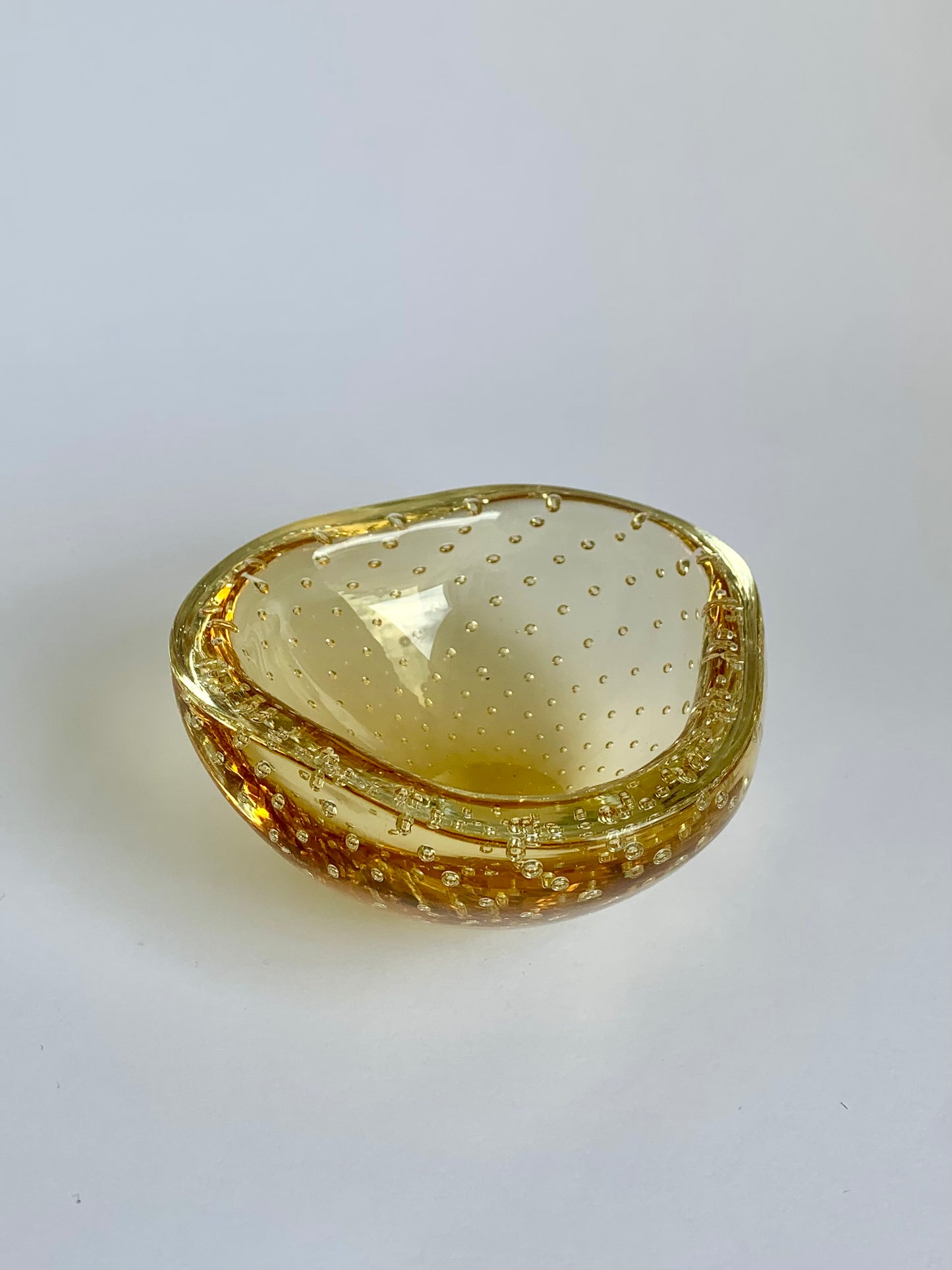 Murano-Glasschale in Gelb