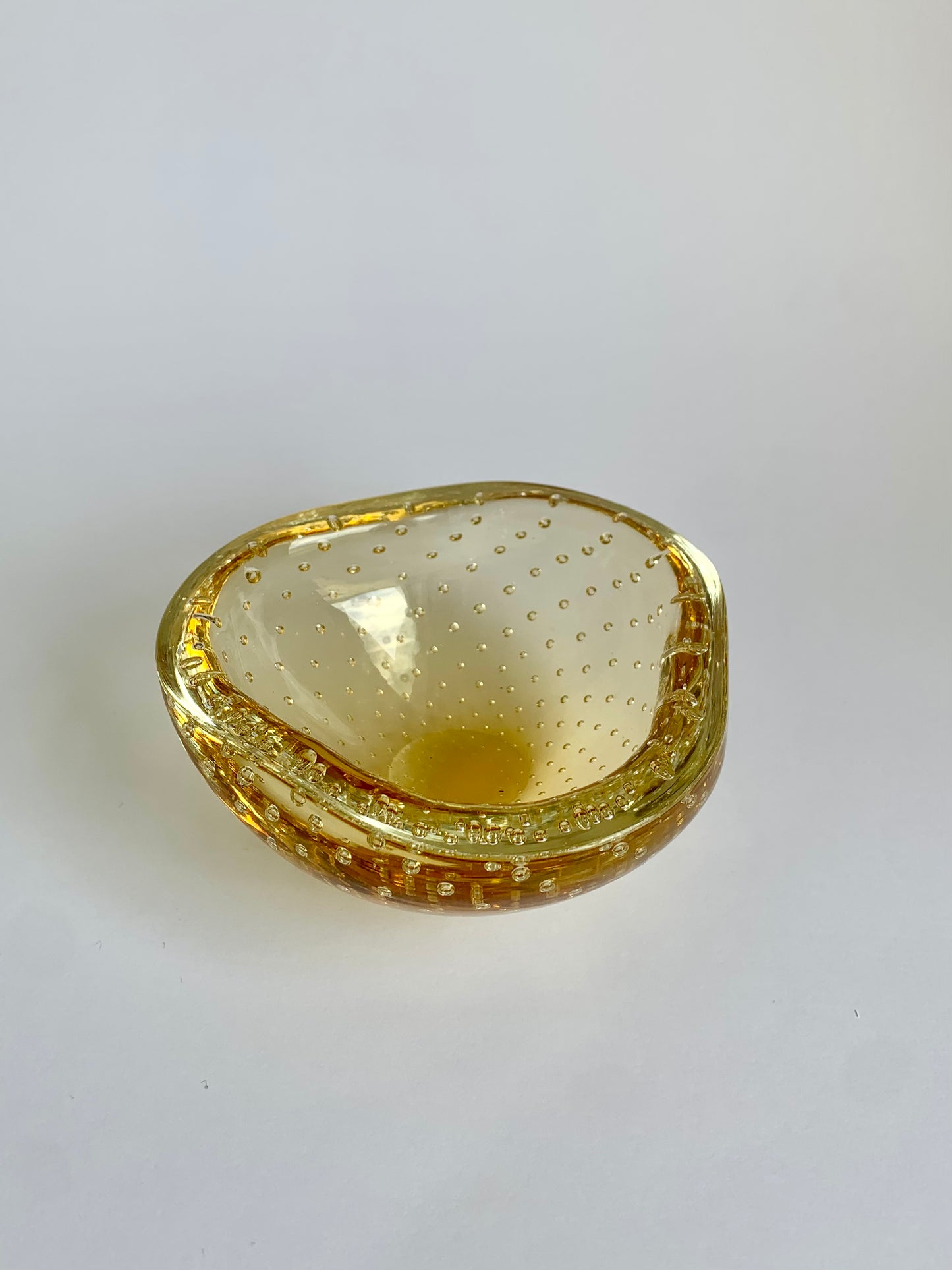 Murano-Glasschale in Gelb
