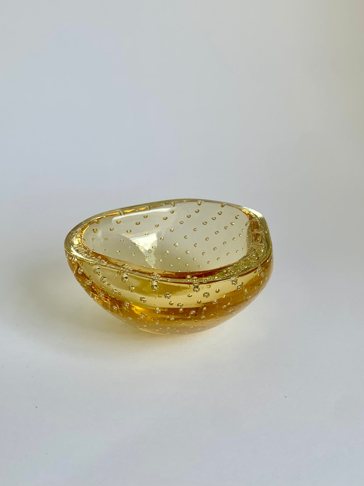 Murano-Glasschale in Gelb