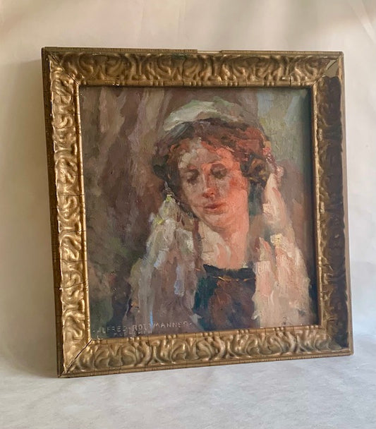 FRAUENPORTRAIT Alfred Rottmanner, Öl auf Leinwand