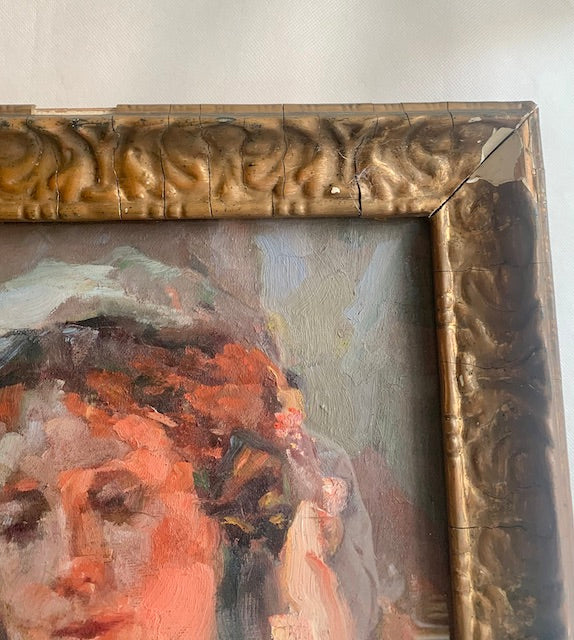 FRAUENPORTRAIT Alfred Rottmanner, Öl auf Leinwand