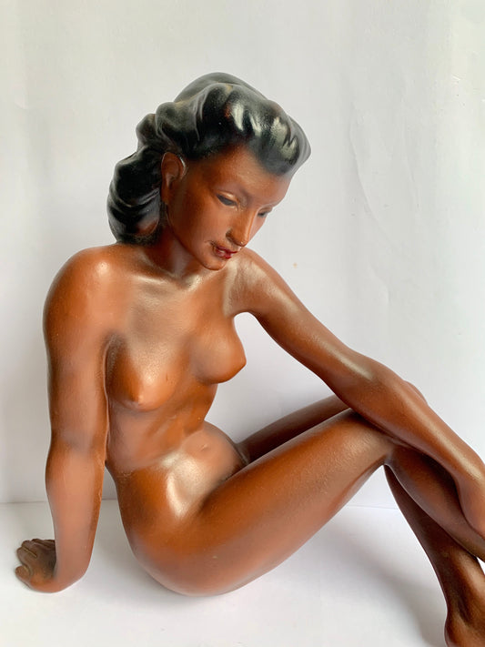 Female nude, Gmunden ceramics, 1960s