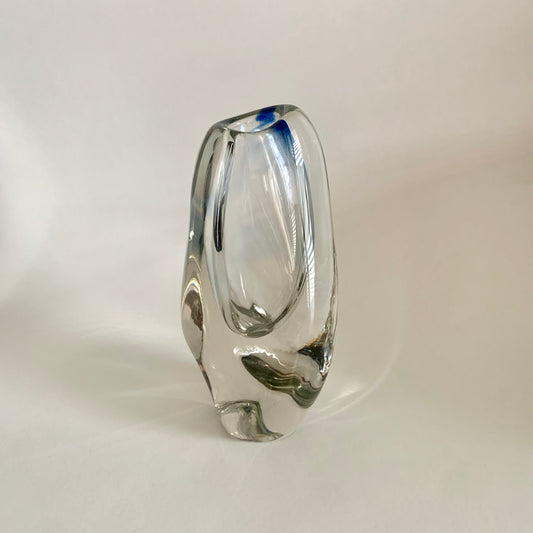 Glasvase von Josef Rozínek für Nový Bor Glassworks, 1960er Jahre
