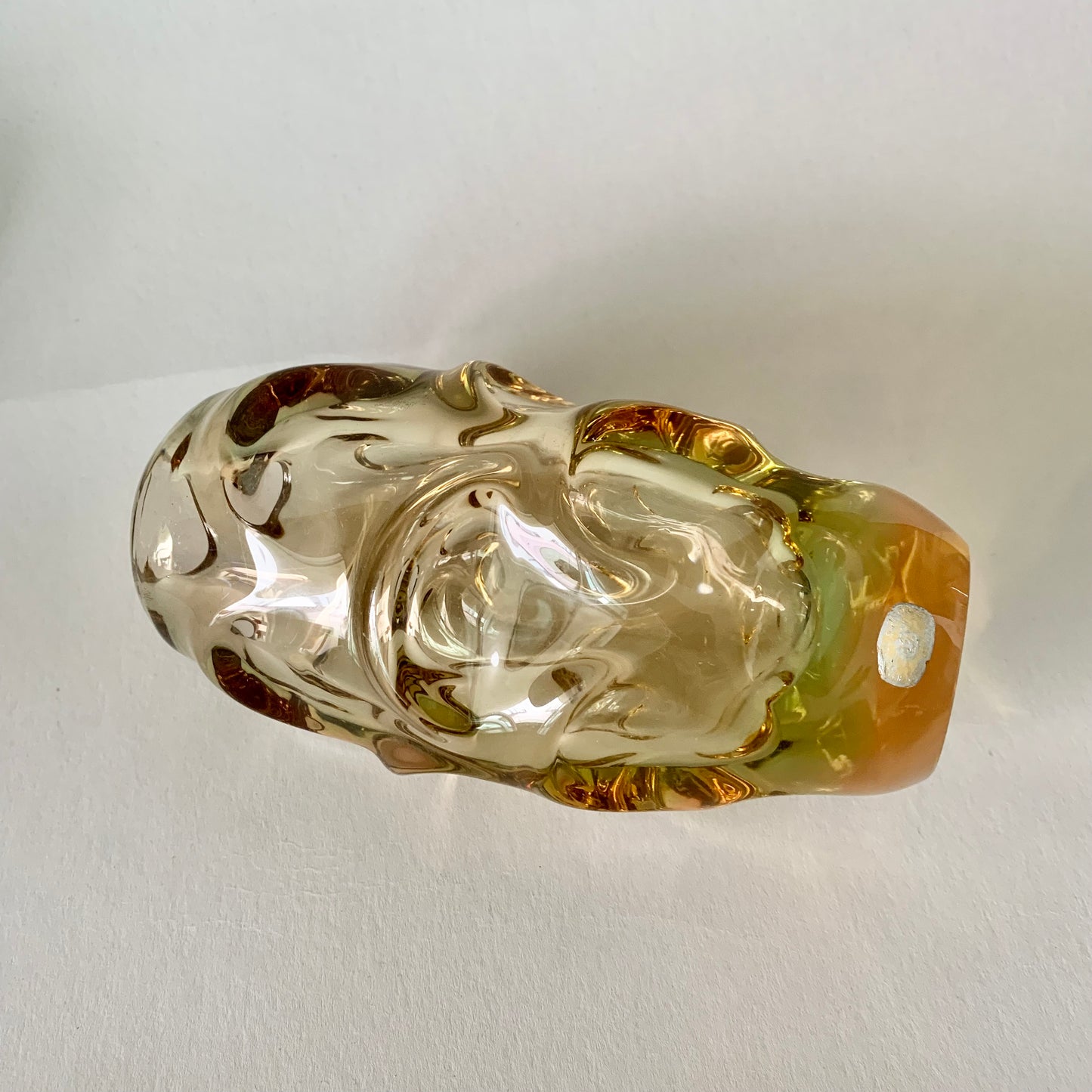 Vintage Glasvase von Jan Beranek für Skrdlovice, Tschechoslowakei, 1960er Jahre