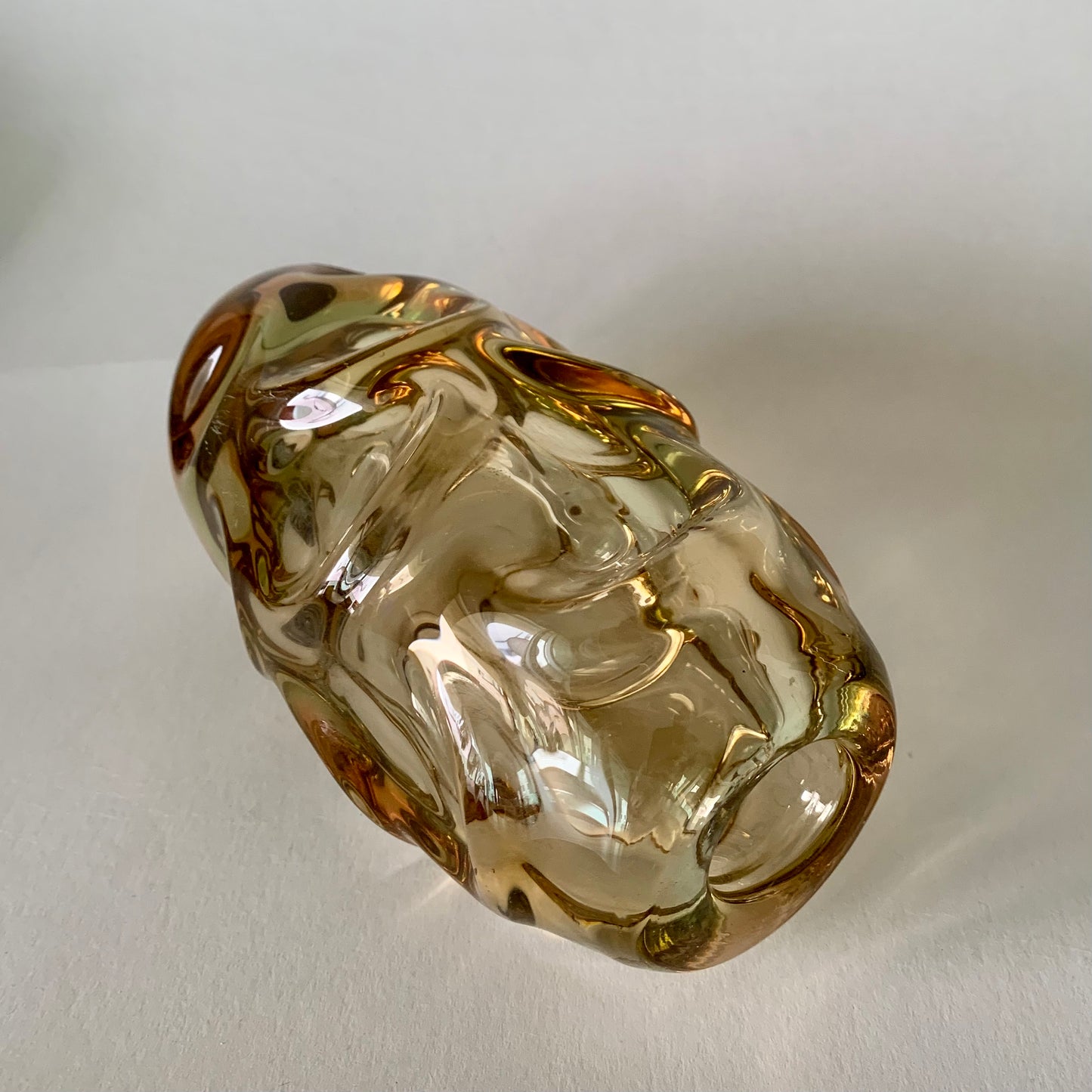 Vintage Glasvase von Jan Beranek für Skrdlovice, Tschechoslowakei, 1960er Jahre