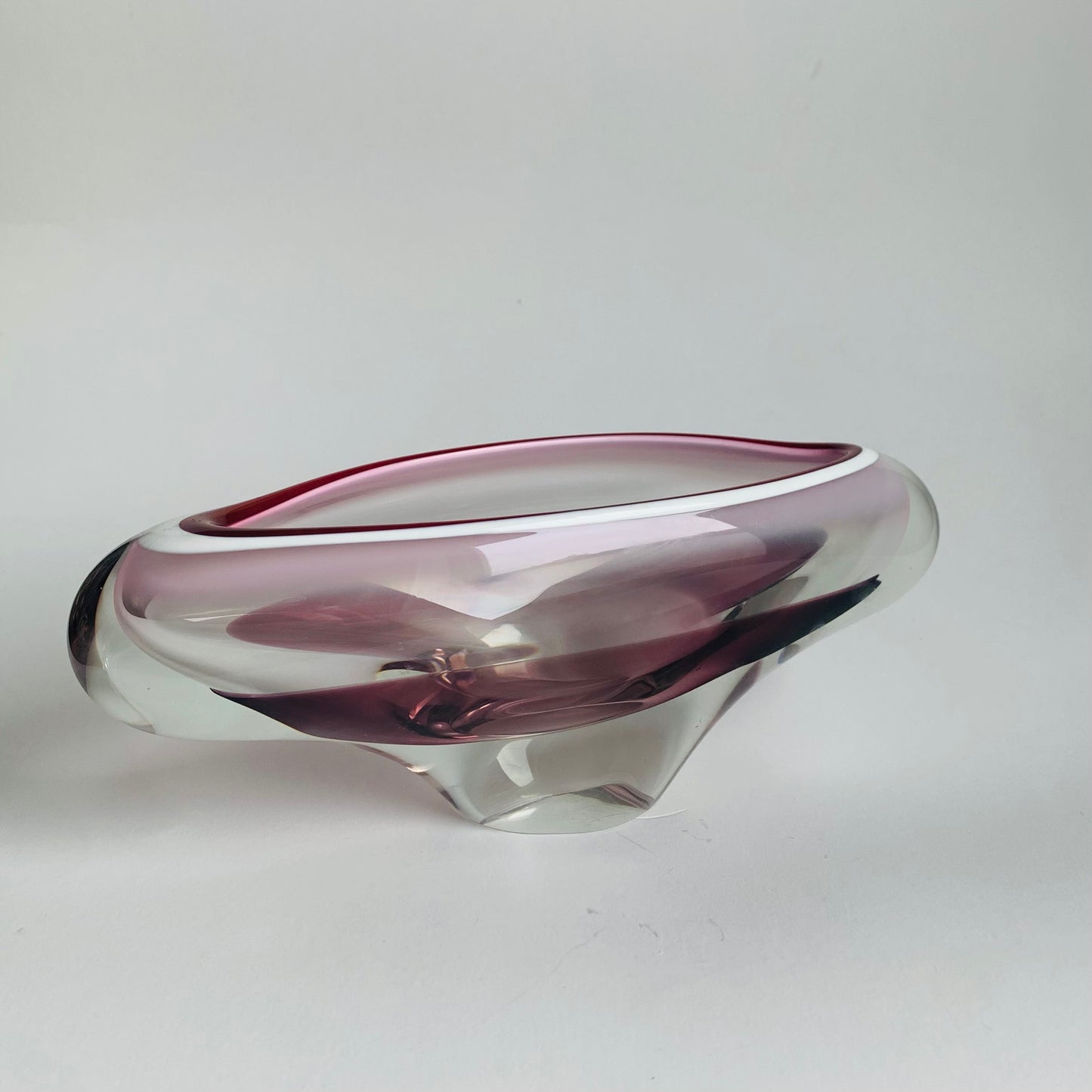 Glasschale von Chribska Sklarna, 1960er Jahre