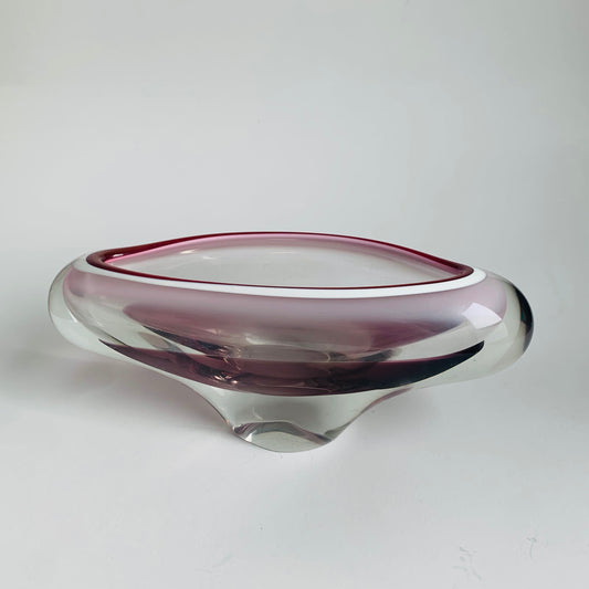 Glasschale von Chribska Sklarna, 1960er Jahre