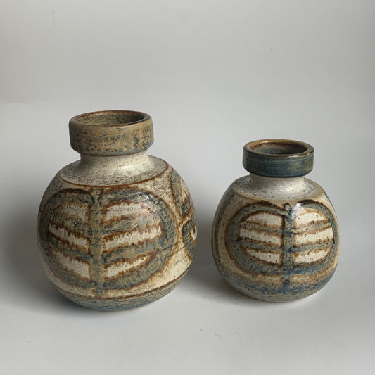 Set aus 2 Mid-Century Søholm Keramik-Studiovasen, 1960er Jahre