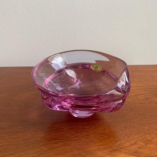 Bohemia Glass Schale, 1970er Jahre