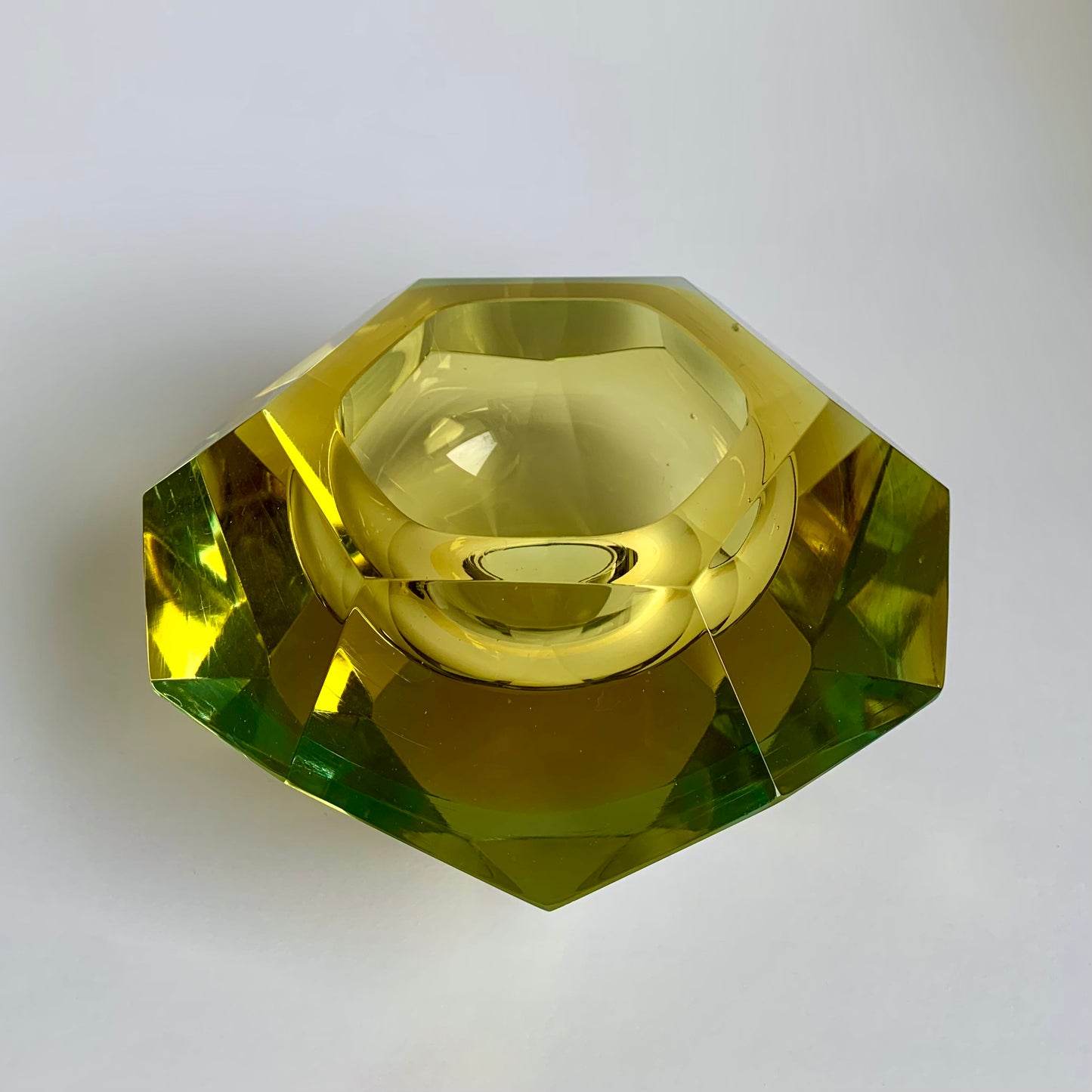 Flavio Poli Murano Glasschale, 1960er Jahre