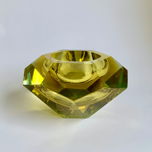 Flavio Poli Murano Glasschale, 1960er Jahre