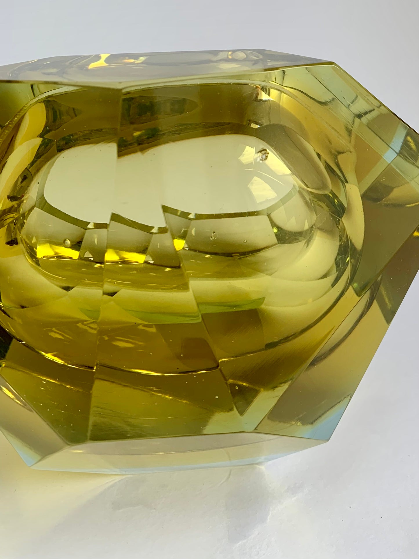 Flavio Poli Murano Glasschale, 1960er Jahre