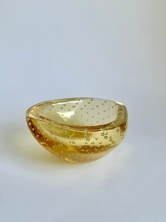 Murano-Glasschale in Gelb