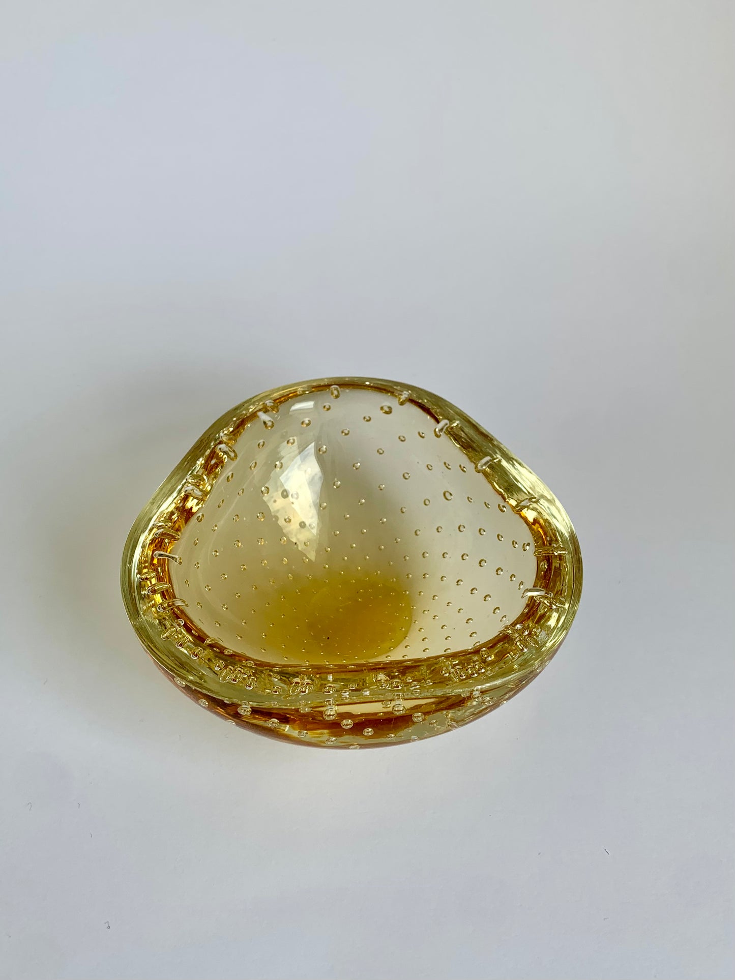 Murano-Glasschale in Gelb