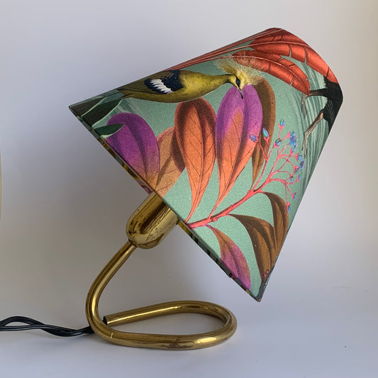 Tischlampe aus Messing von J.T. Kalmar