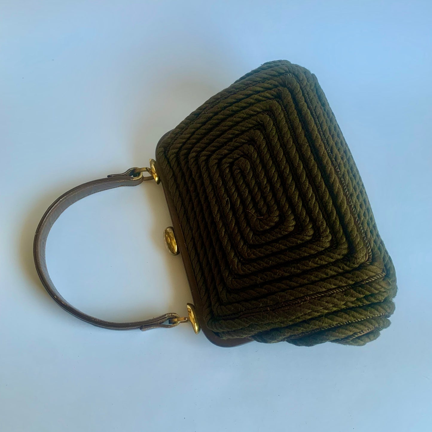 Vintage Tasche in Dunkelbraun