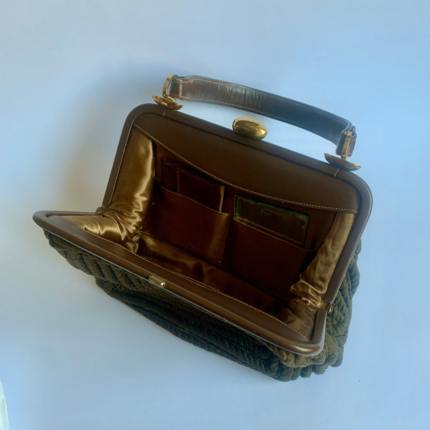 Vintage Tasche in Dunkelbraun