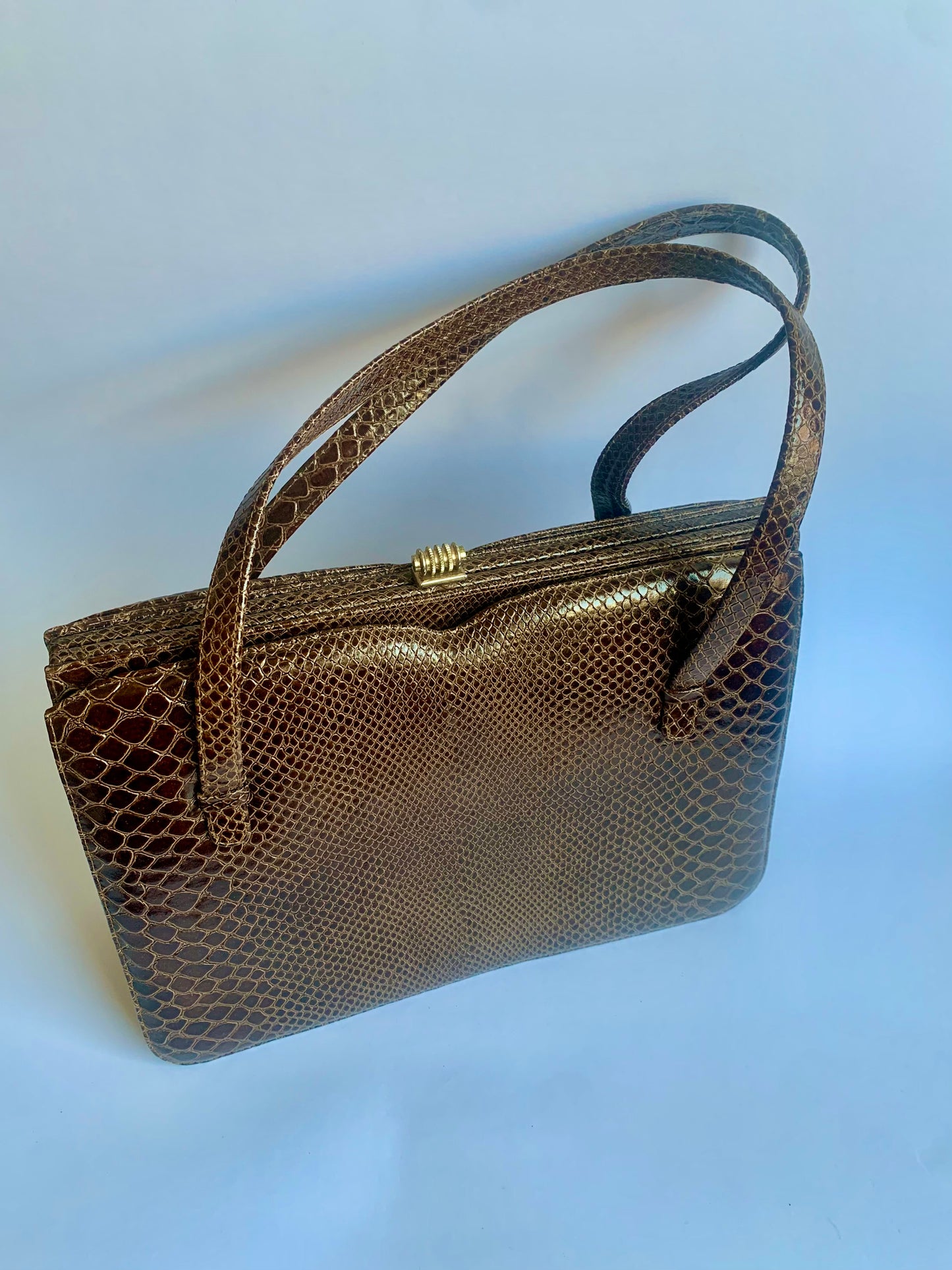 Vintage Schlangeledeer Tasche