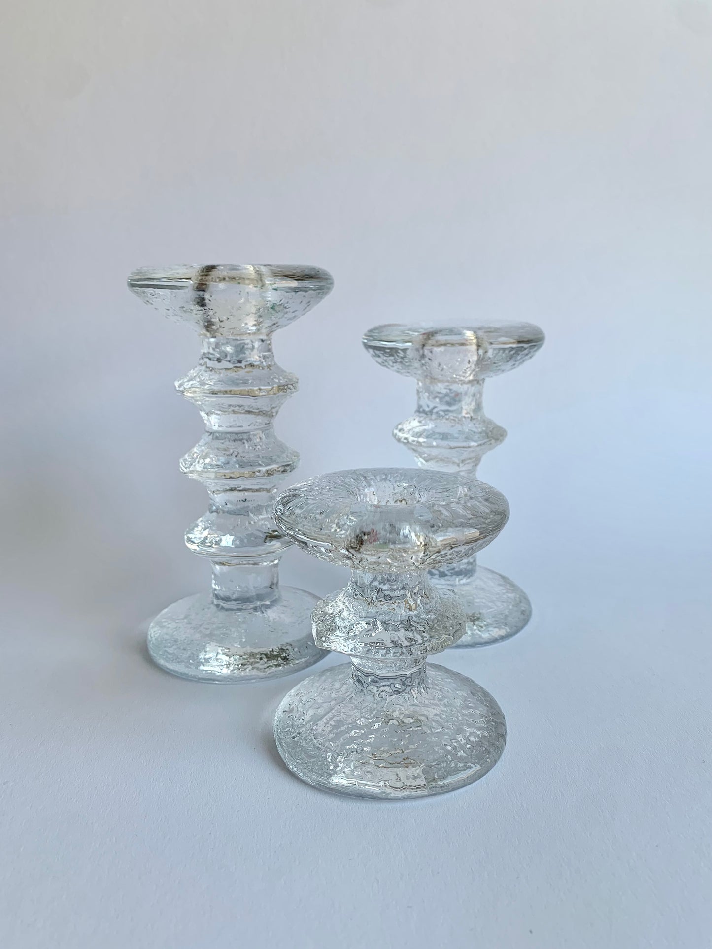 Set of 3 Festivo Glass Candle Holders – Iittala finland