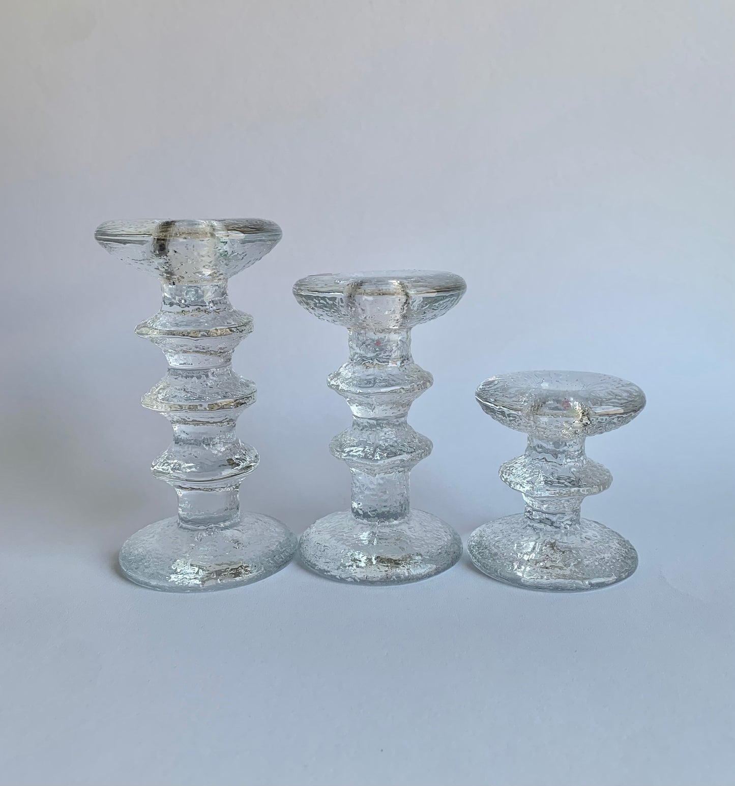 Set of 3 Festivo Glass Candle Holders – Iittala finland